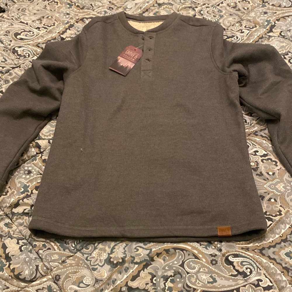 NWT Sherpa lined Henley